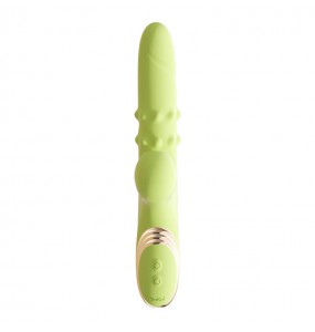MizzZee - JingHong Thursting Sucking Vibrating Beaded Wand (Chargeable - Green)